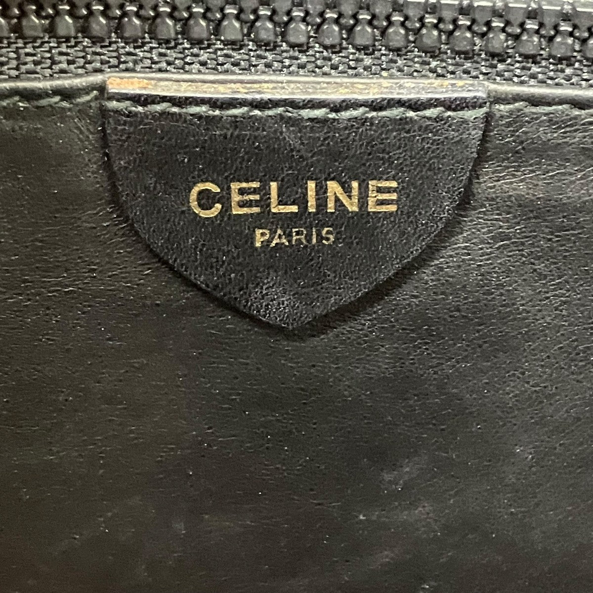 VINTAGE TRIOMPHE POCKET NAVY SILVER GOLDクラッチバッグM08