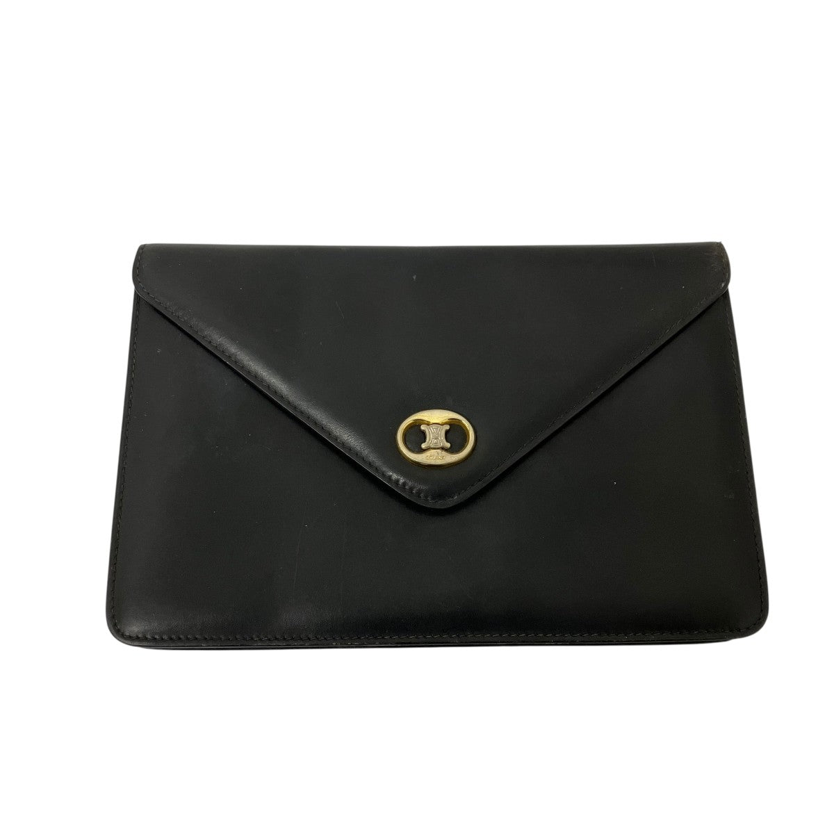 VINTAGE TRIOMPHE POCKET NAVY SILVER GOLDクラッチバッグM08