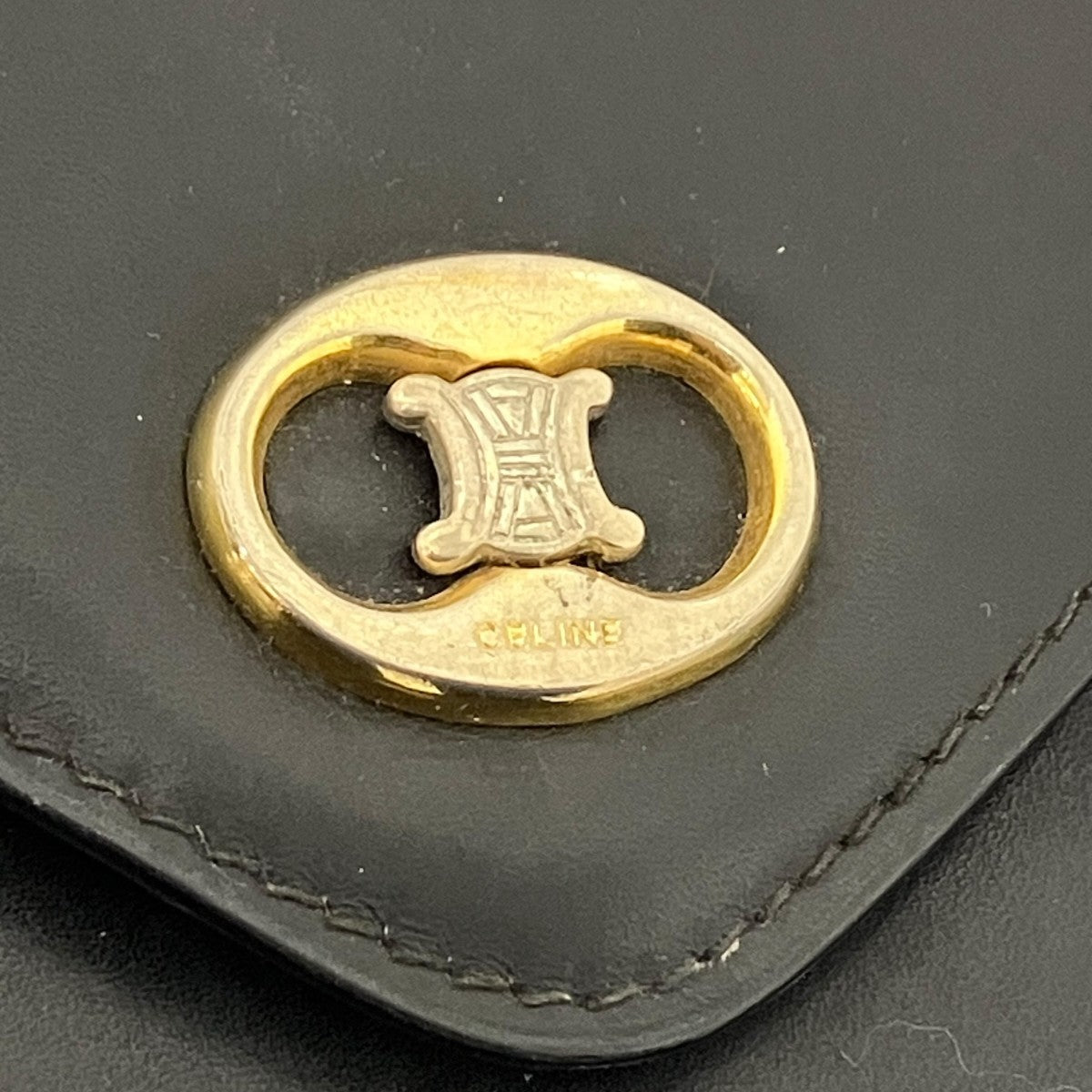 VINTAGE TRIOMPHE POCKET NAVY SILVER GOLDクラッチバッグM08