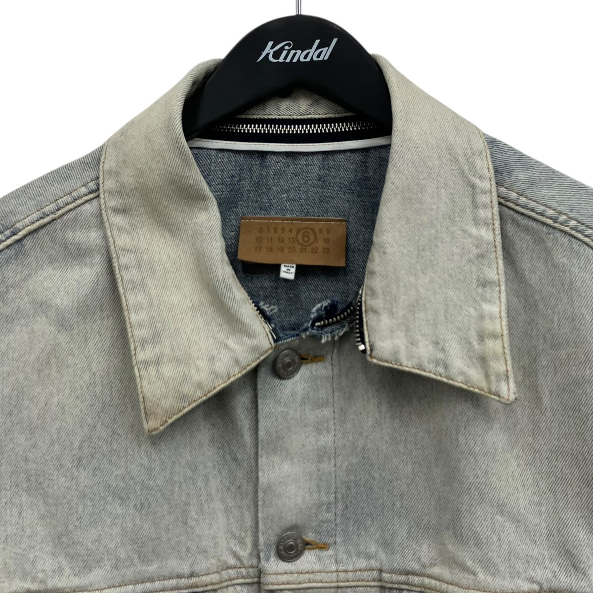 MM6 Maison Margiela ダメージ デニムジャケット 古着・中古-3枚目のアイテム画像