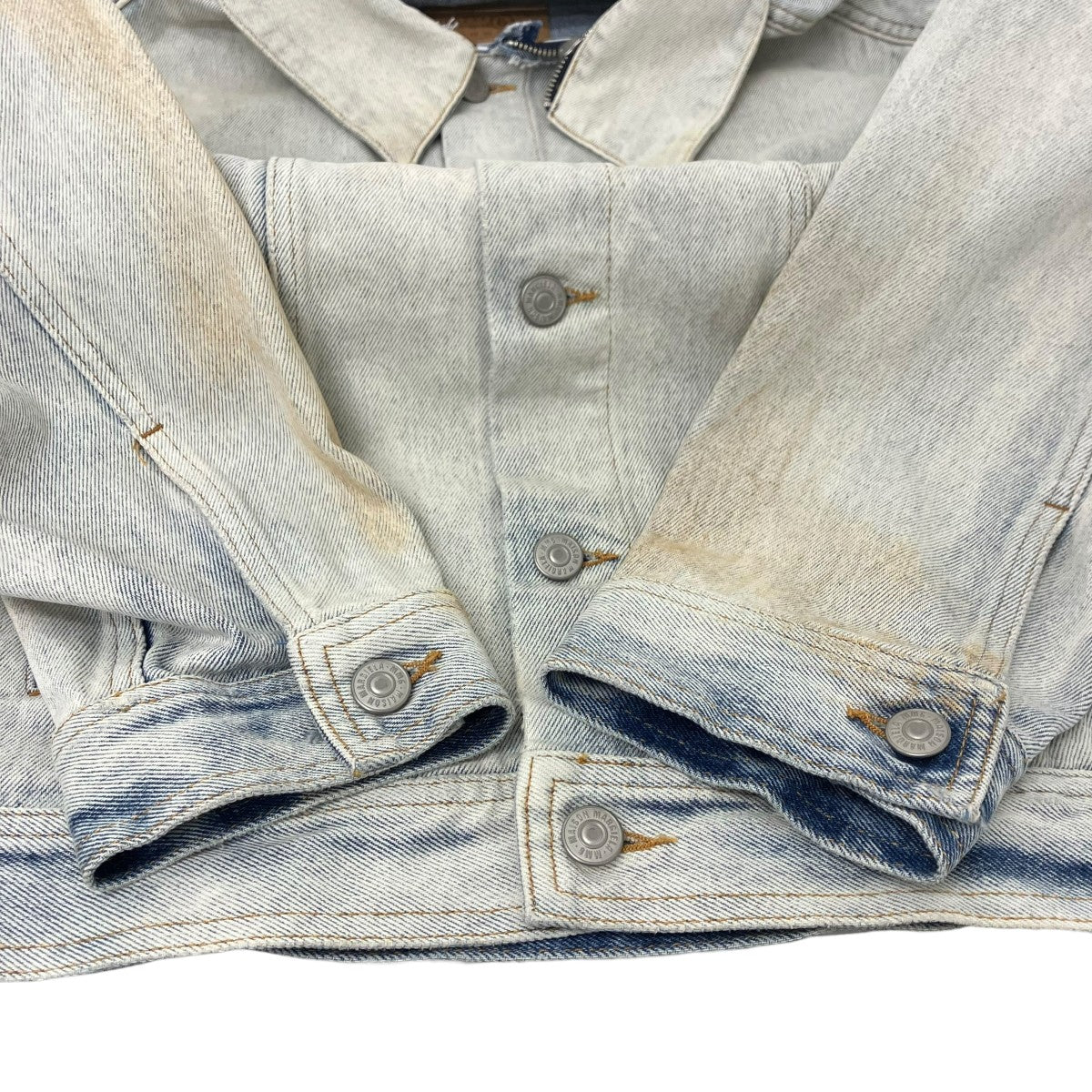 MM6 Maison Margiela ダメージ デニムジャケット 古着・中古-4枚目のアイテム画像
