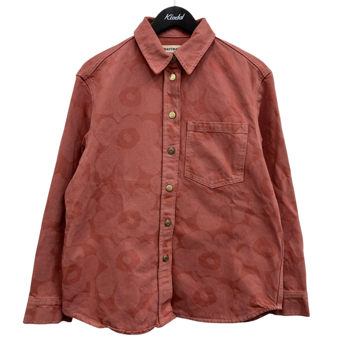 MARIMEKKO Maridenim Vaihe Unikko マリデニムシャツ 古着・中古-1枚目のアイテム画像