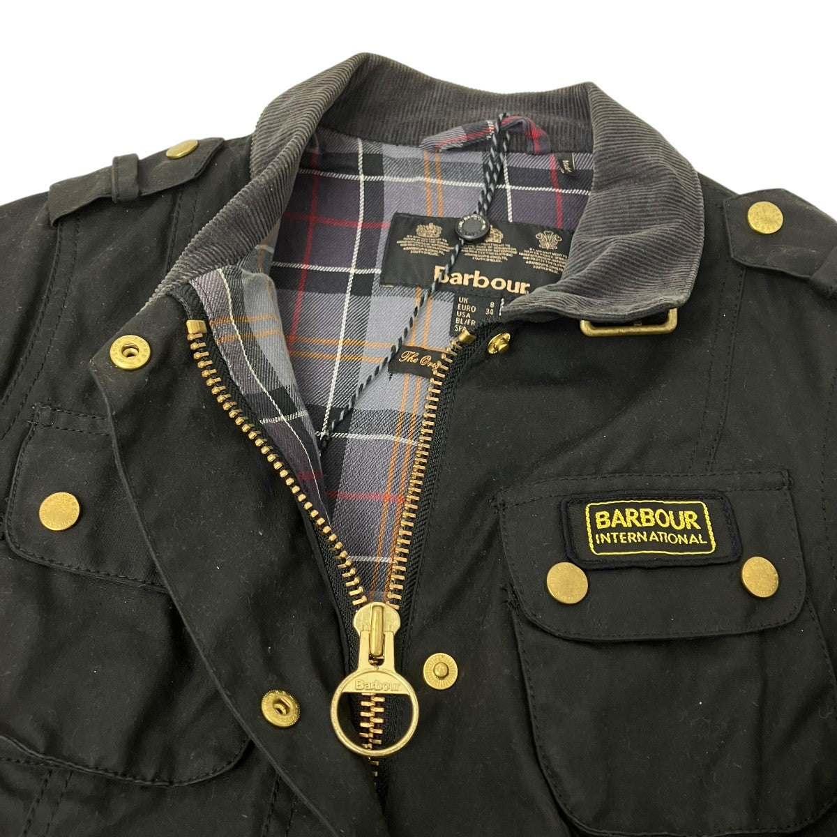 Barbour オイルドミリタリージャケット 古着・中古-4枚目のアイテム画像