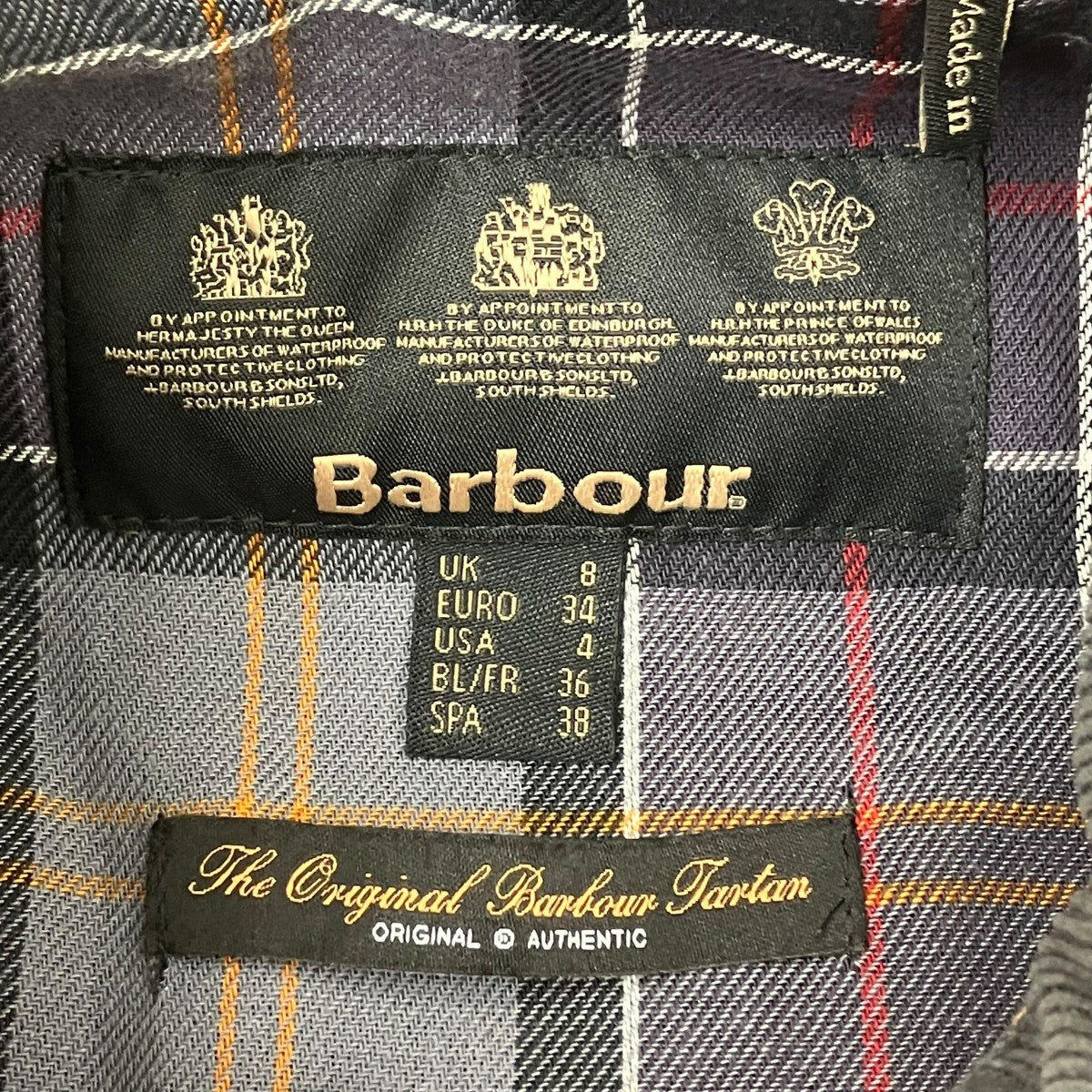 Barbour オイルドミリタリージャケット 古着・中古-7枚目のアイテム画像