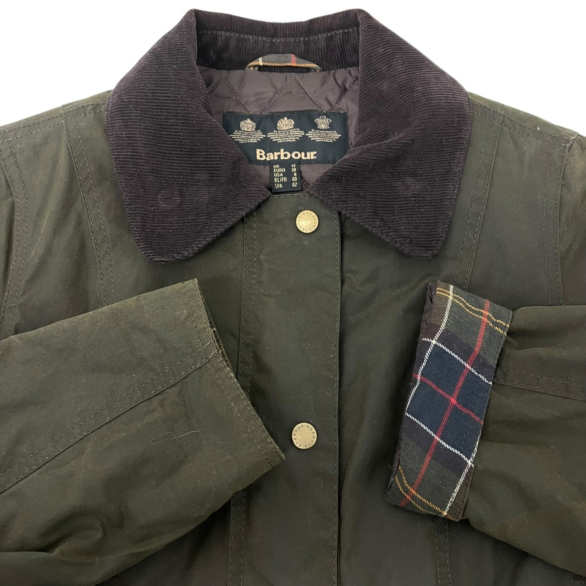Barbour(バーブァー) Belsay Wax Jacket キルティングオイルド