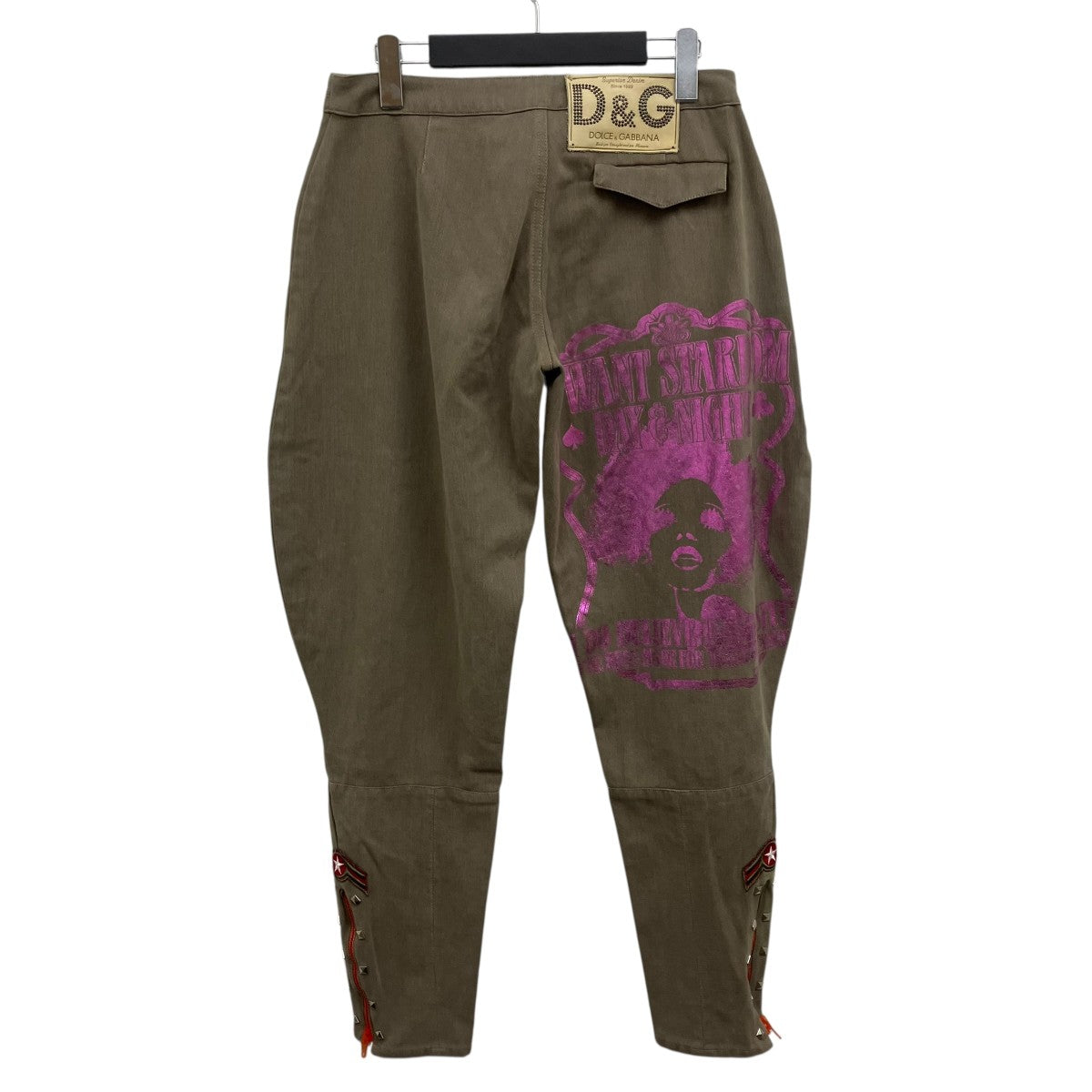 DOLCE ＆ GABBANA スタッズ装飾パンツ 古着・中古-2枚目のアイテム画像