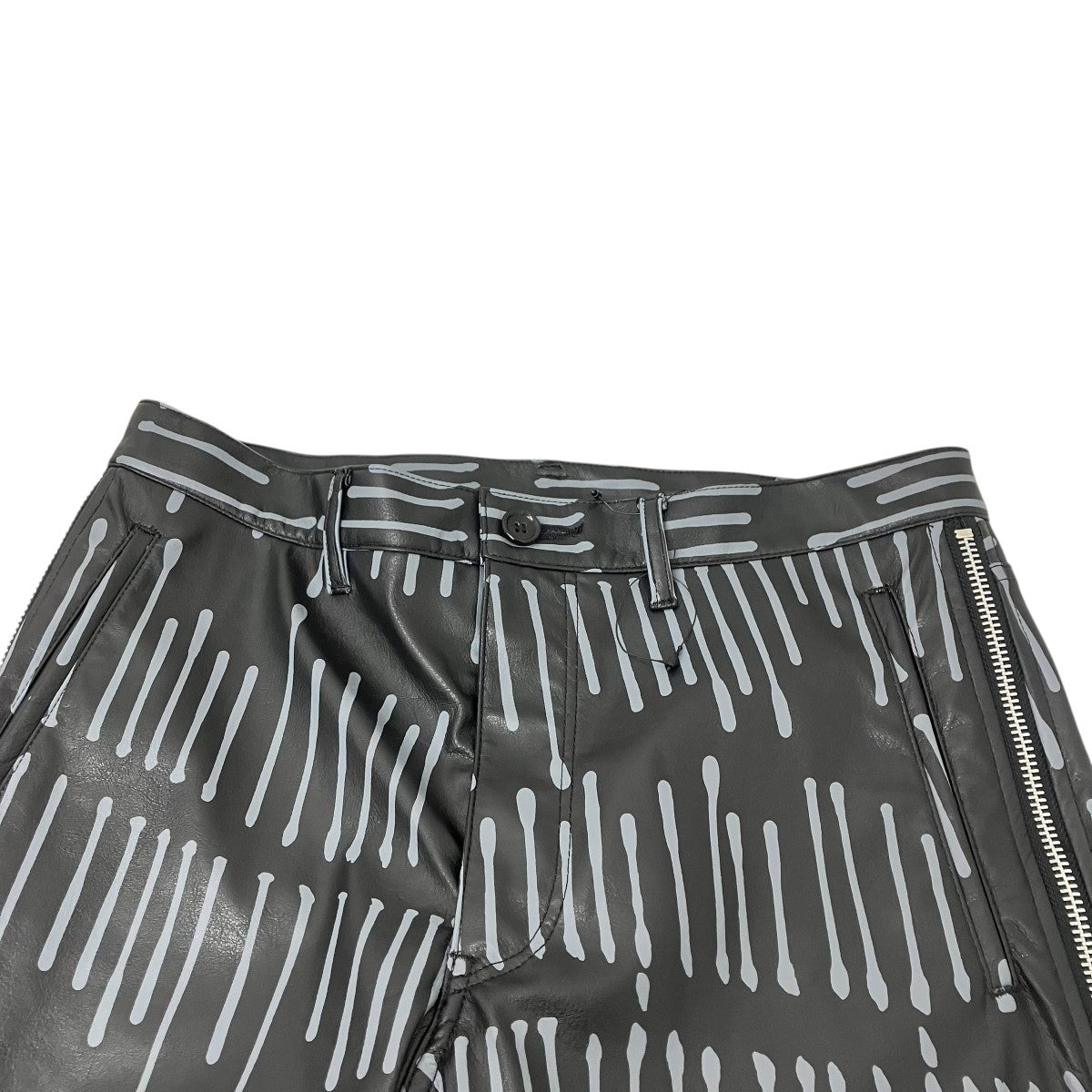BLACK COMME des GARCONS フェイクレザーパンツ 古着・中古-3枚目のアイテム画像