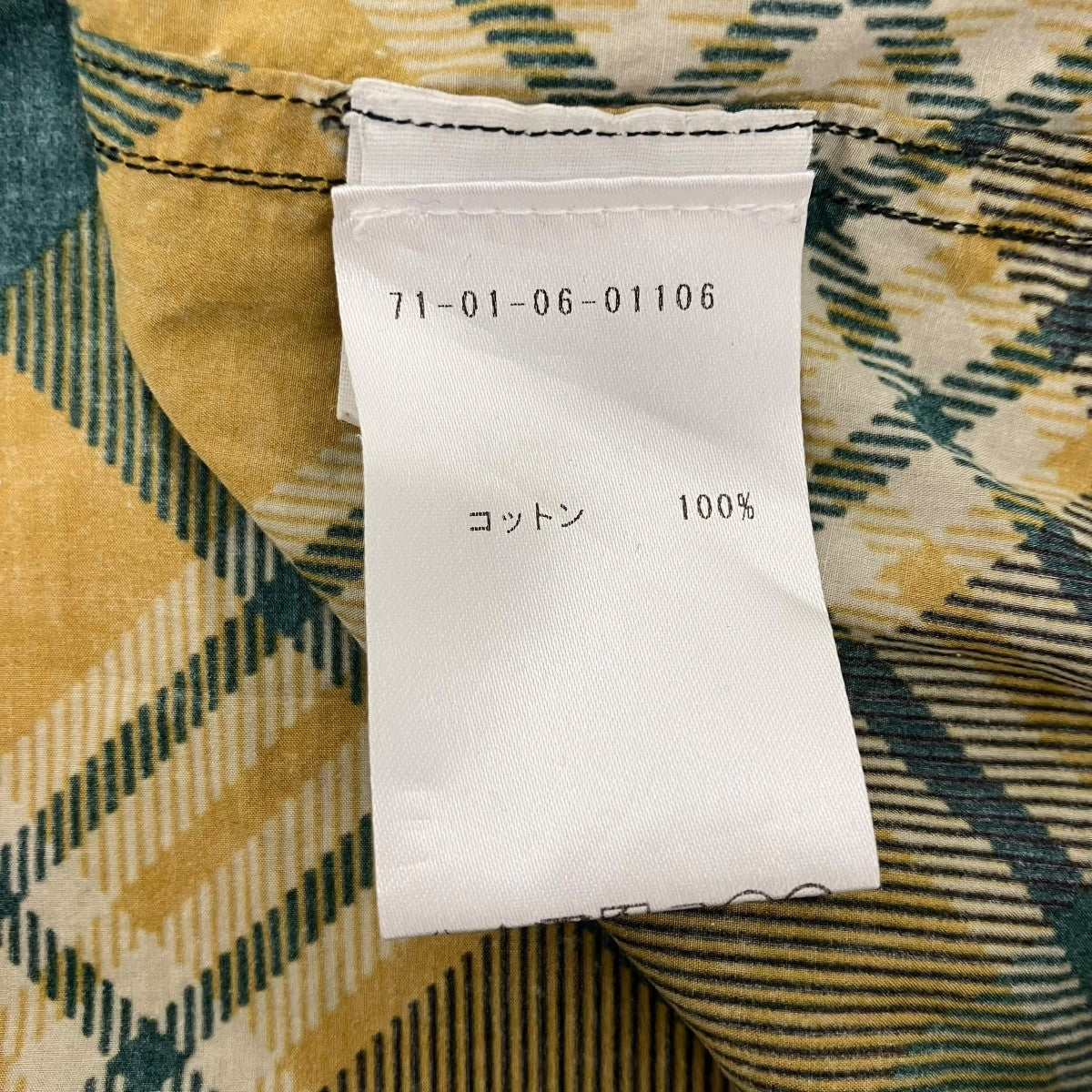 DRIES VAN NOTEN チェックシャツ 古着・中古-7枚目のアイテム画像