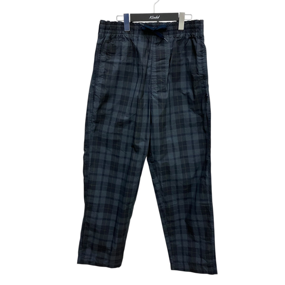 DESCENDANT チェックコットンナイロンパンツ 古着・中古-1枚目のアイテム画像