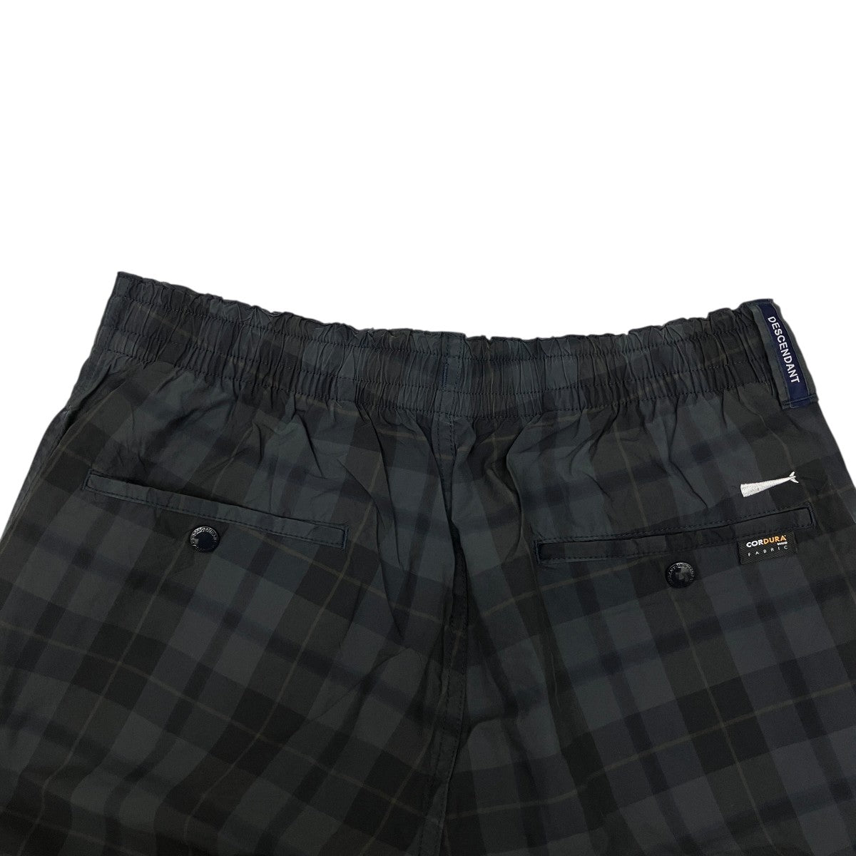 DESCENDANT チェックコットンナイロンパンツ 古着・中古-4枚目のアイテム画像
