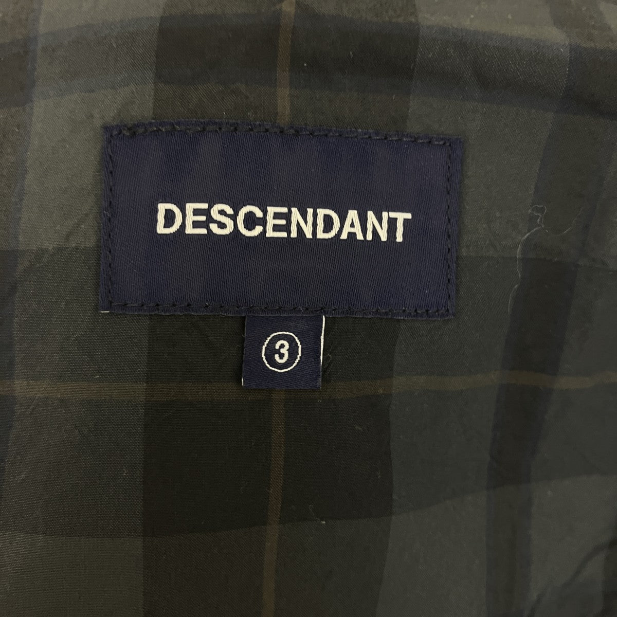 DESCENDANT チェックコットンナイロンパンツ 古着・中古-6枚目のアイテム画像