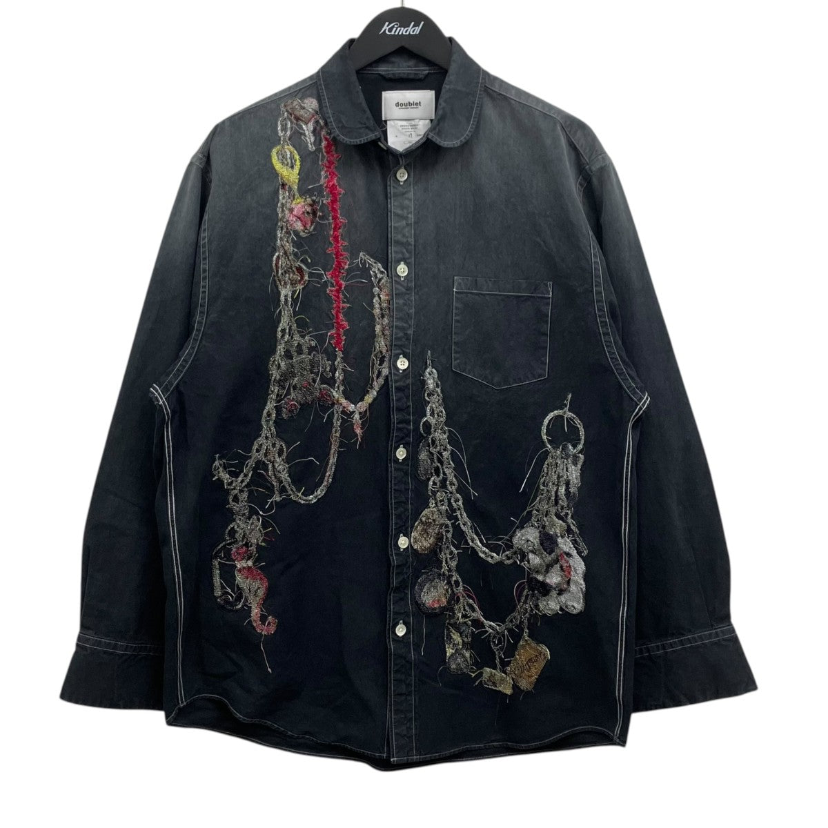 doublet EMBROIDERED CHAIN SHIRT エンブロイダリーチェーンシャツ 古着・中古-1枚目のアイテム画像