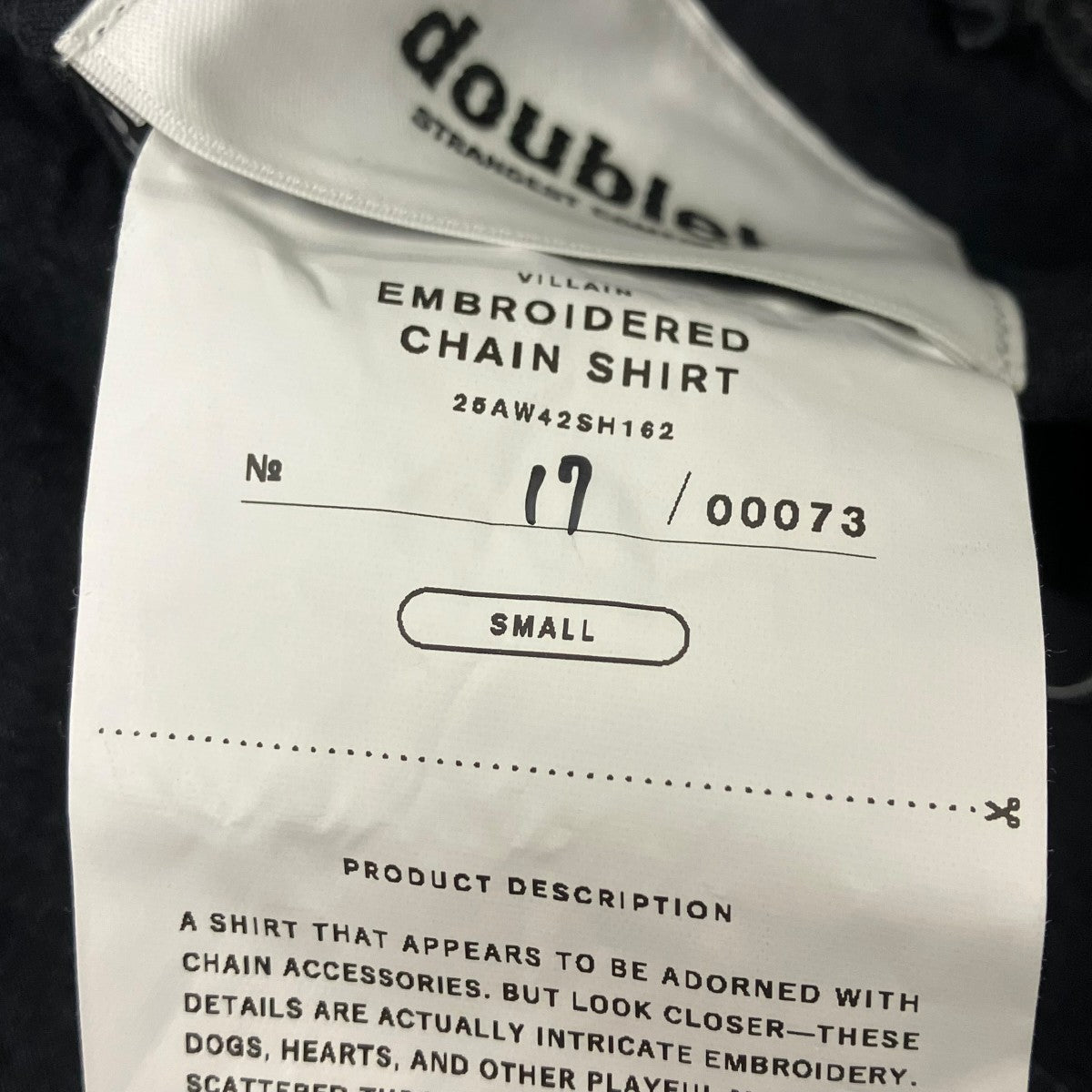 doublet EMBROIDERED CHAIN SHIRT エンブロイダリーチェーンシャツ 古着・中古-5枚目のアイテム画像