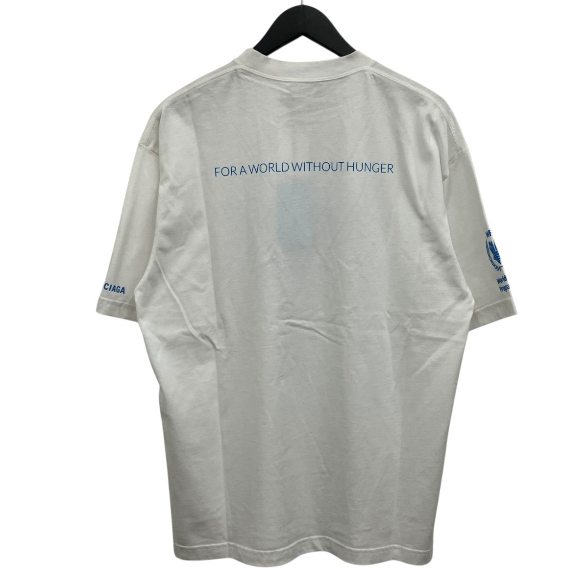 BALENCIAGA WFPロゴプリントオーバーサイズTシャツ 古着・中古-2枚目のアイテム画像