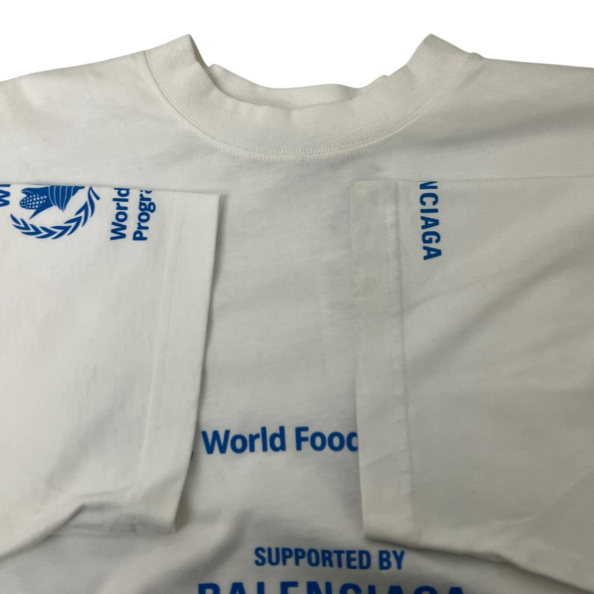 BALENCIAGA WFPロゴプリントオーバーサイズTシャツ 古着・中古-4枚目のアイテム画像