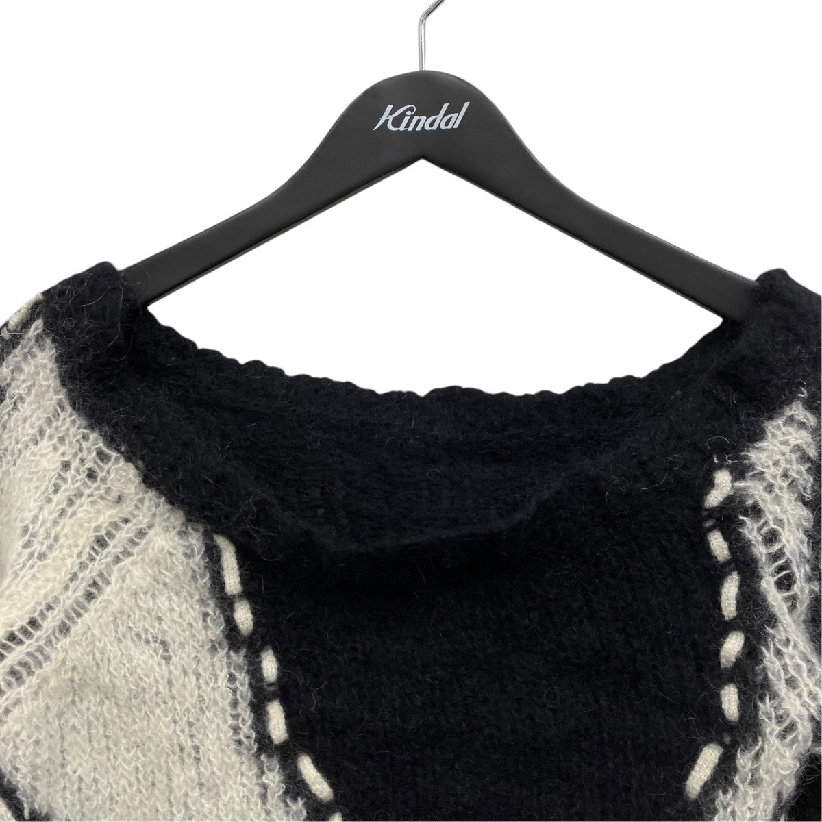 S big symbol knit アシンメトリーセーター