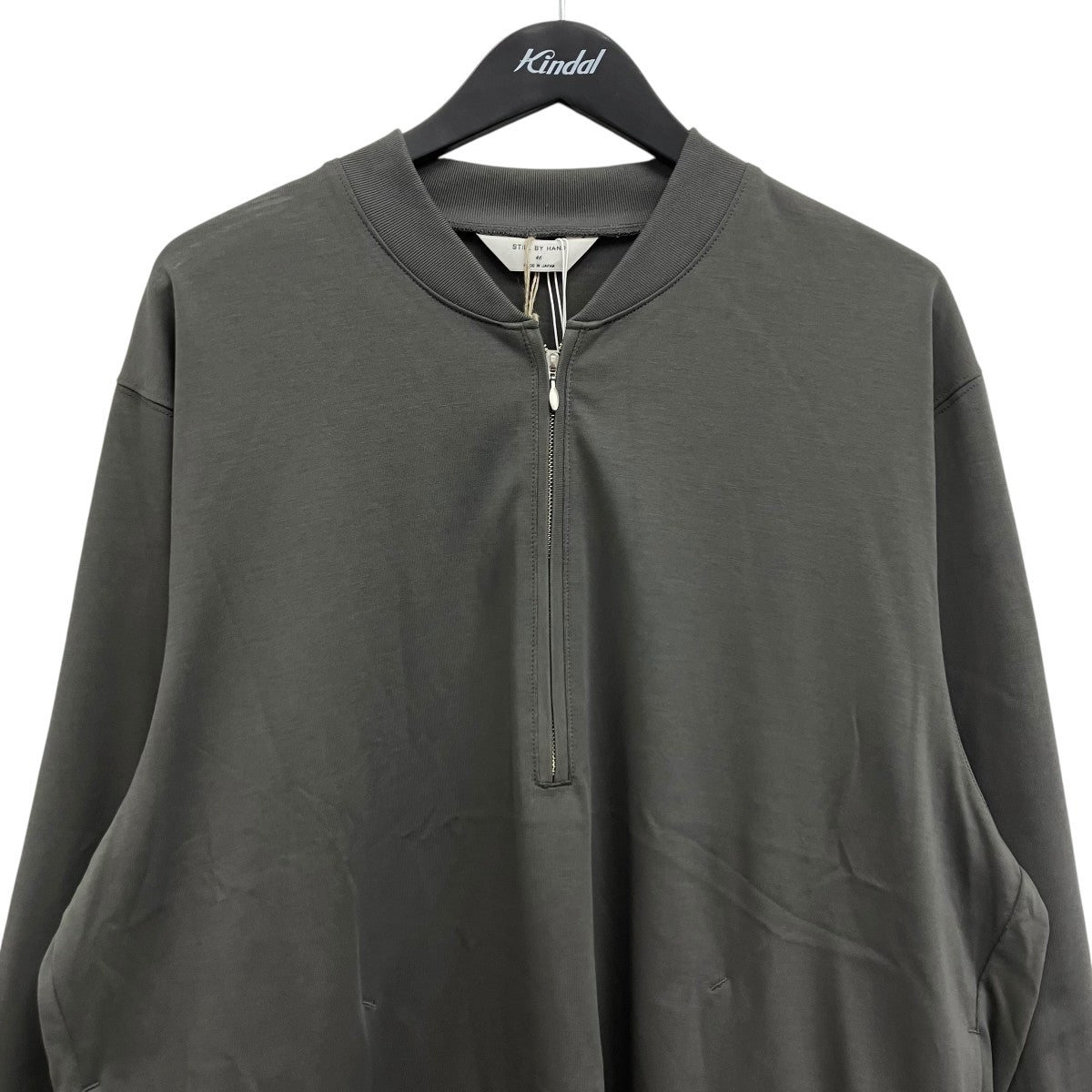 STILL BY HAND COTTON HALF ZIP PULLOVER プルオバーカットソー 古着・中古-3枚目のアイテム画像