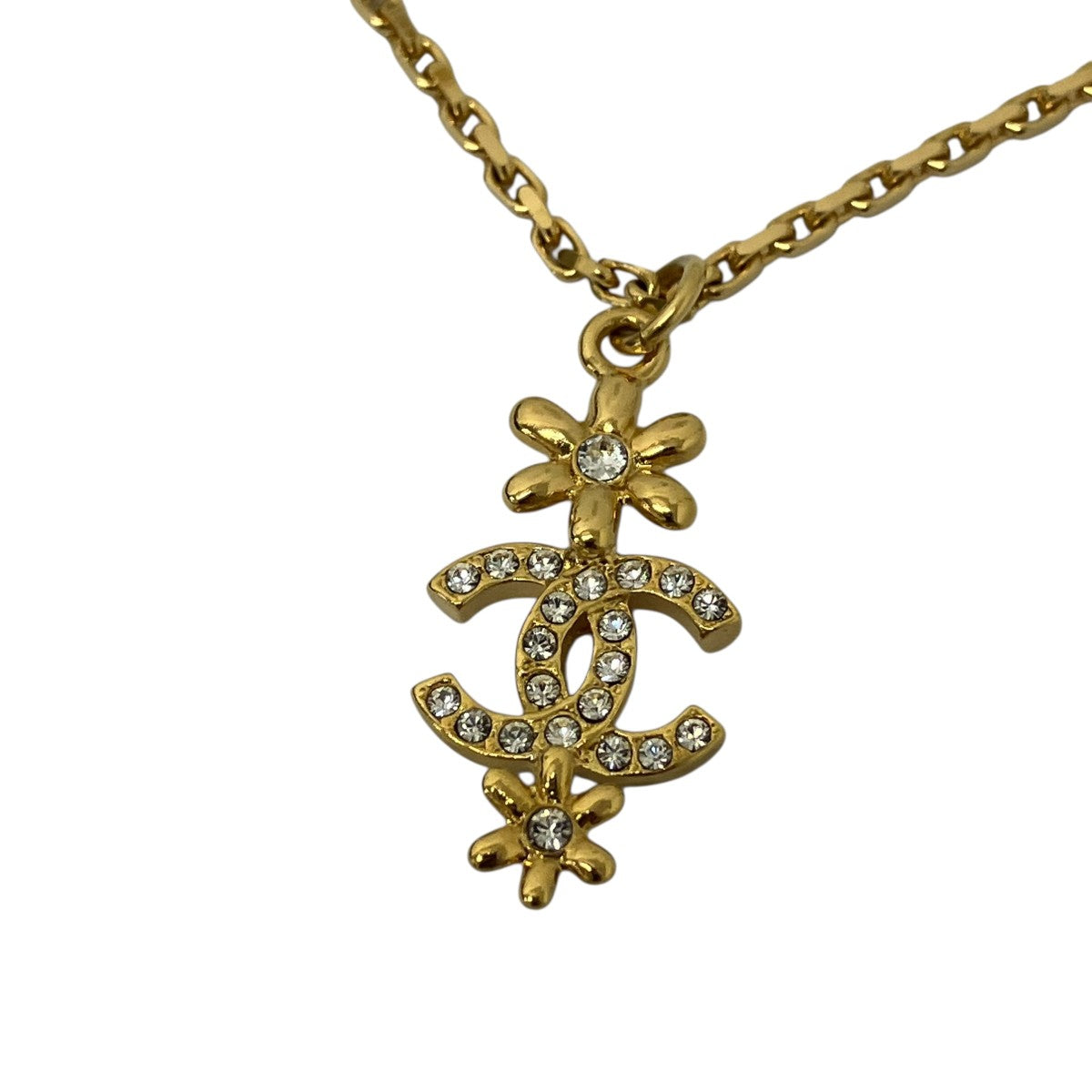 CHANEL ココマークフラワーペンダントネックレス 古着・中古-2枚目のアイテム画像