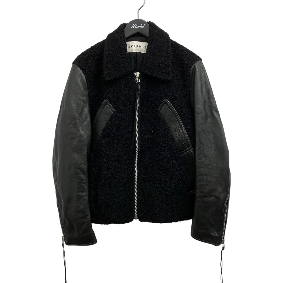 NVRFRGT ボアレザー ジャケット 古着・中古-1枚目のアイテム画像