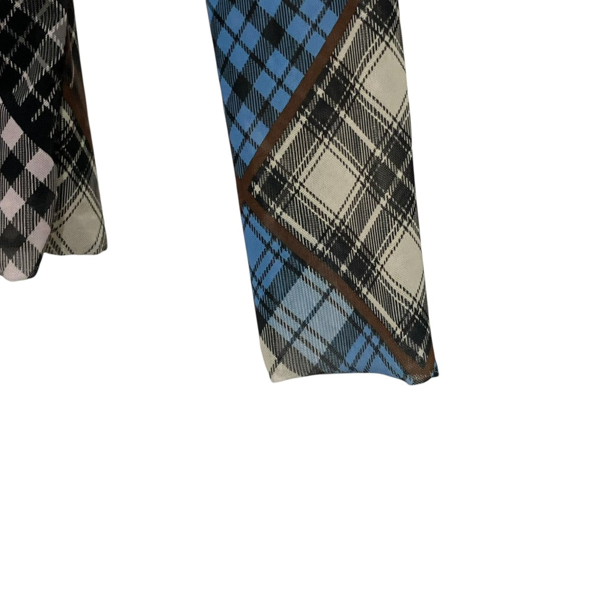 Ganni チェックシアーハイネックカットソー 古着・中古-4枚目のアイテム画像