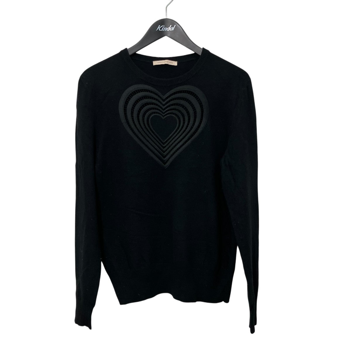 cashmere heart knitクルーネックニット