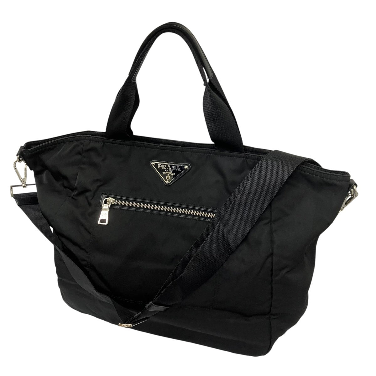 PRADA TESSUTO BOMBER ナイロントートバッグ 古着・中古-1枚目のアイテム画像