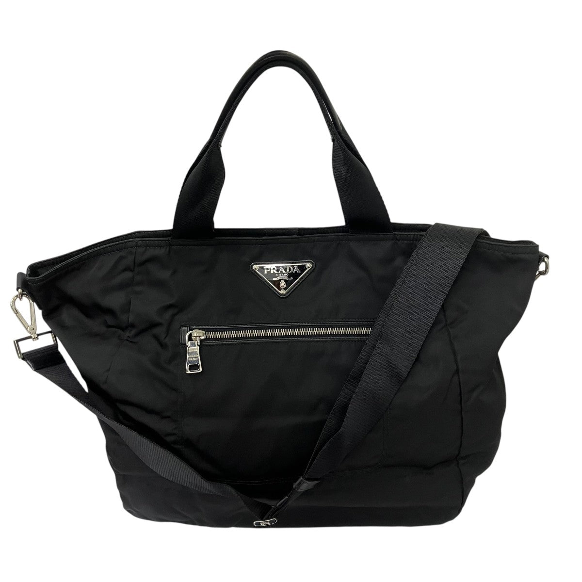 PRADA TESSUTO BOMBER ナイロントートバッグ 古着・中古-2枚目のアイテム画像