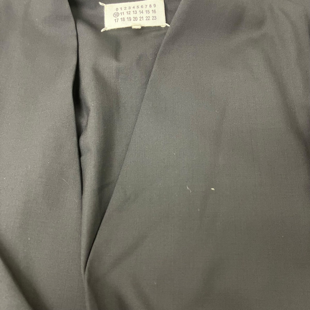 Maison Margiela ノーカラージャケット 古着・中古-5枚目のアイテム画像