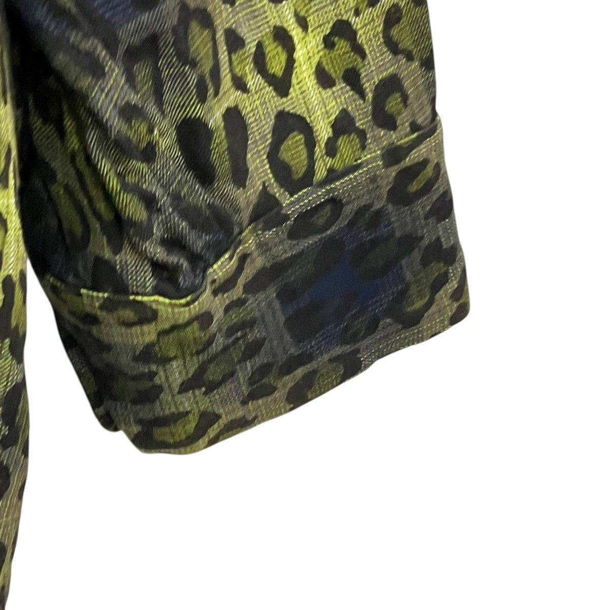 LAD MUSICIAN OMBRE CHECK +LEOPARD PT BIG SHIRTオンブレチェック、レオパード長袖シャツ2222-143 古着・中古-4枚目のアイテム画像