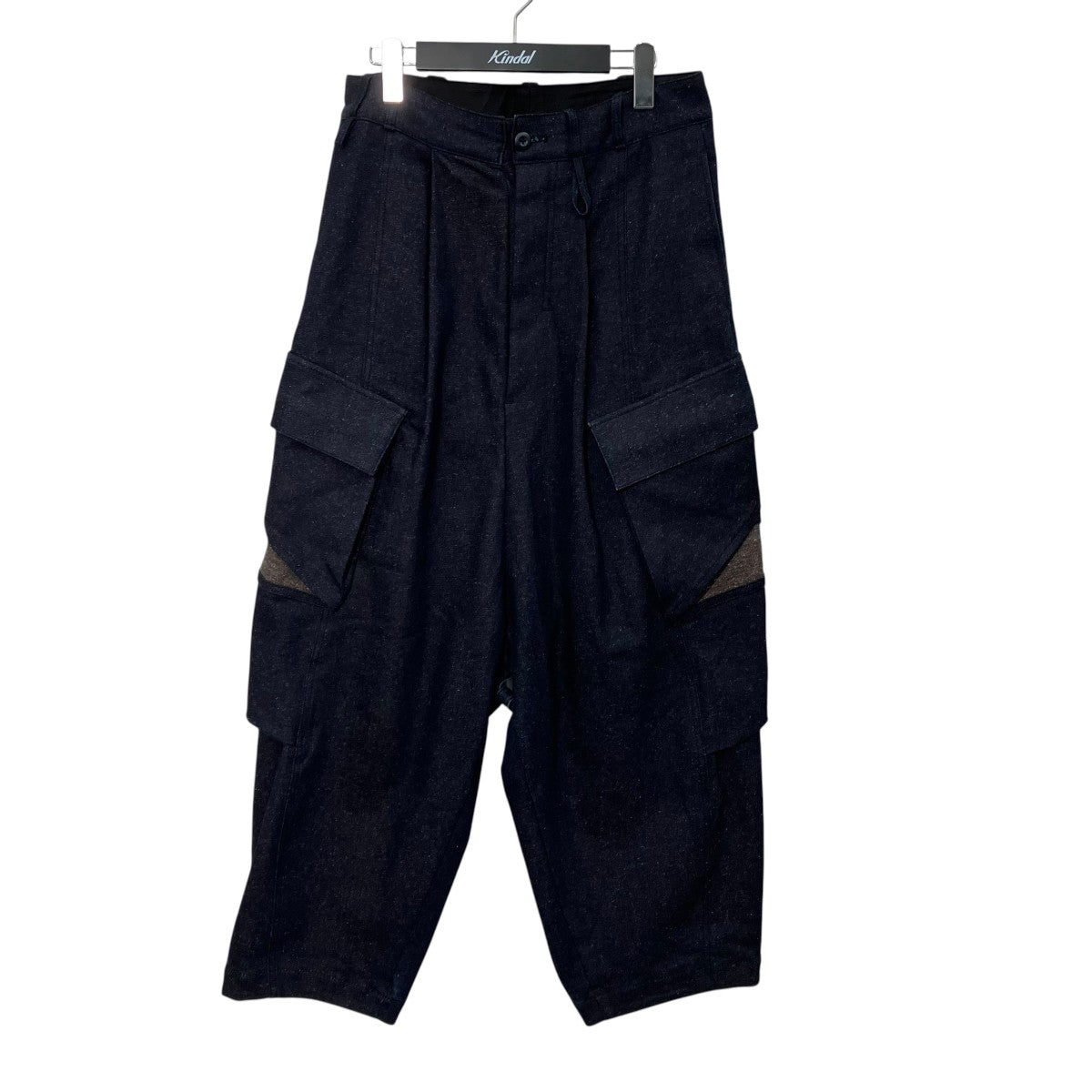 LEH ART WORK WIDE PANTSデザインワイドデニムパンツLEH953 古着・中古-1枚目のアイテム画像