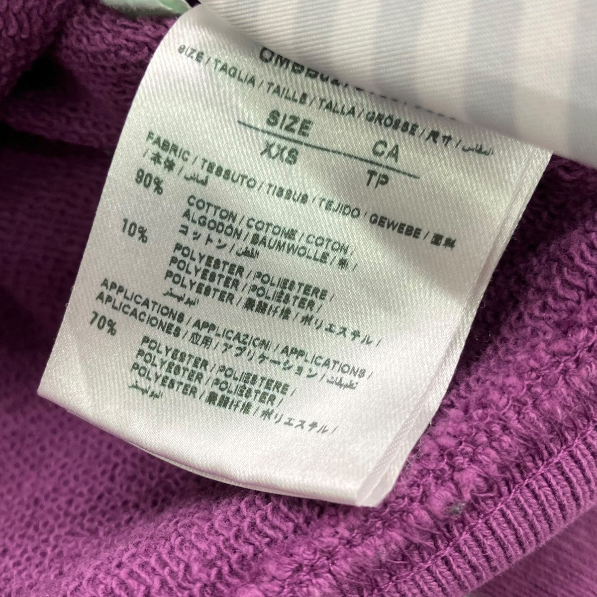 OFFWHITE×Champion プルオーバーパーカー 古着・中古-6枚目のアイテム画像