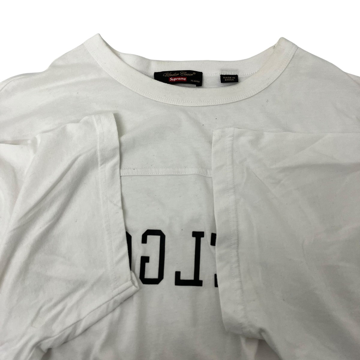 Supreme×UNDERCOVER FOOT BALL TOPフットボールTシャツ ホワイト