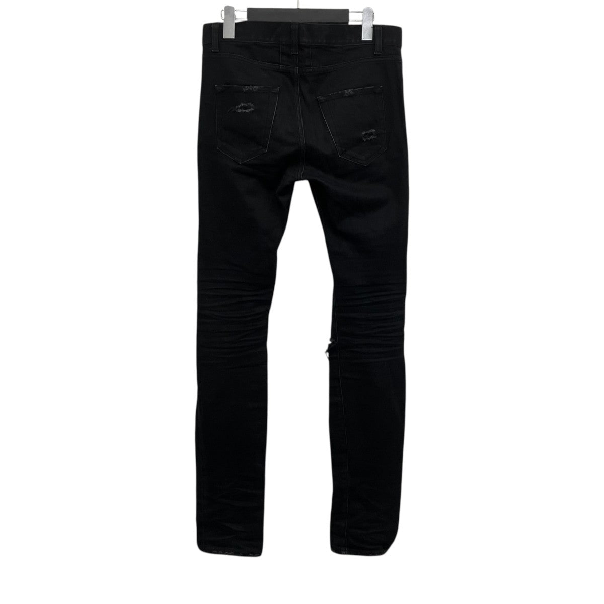 Saint Laurent Paris エディ期 デストロイクラッシュ加工デニム 古着・中古-2枚目のアイテム画像