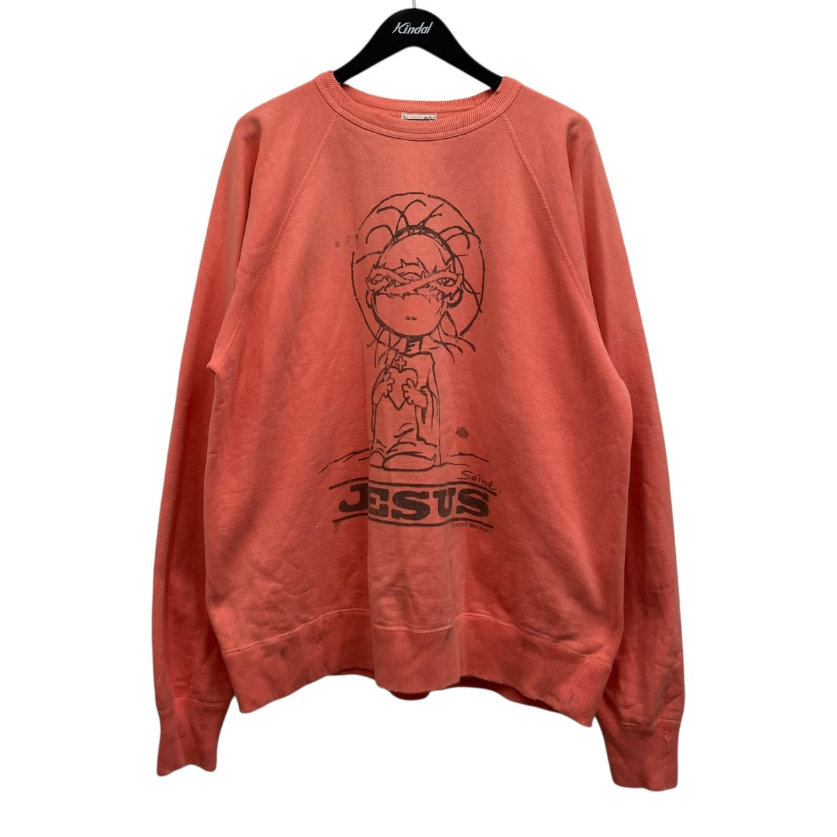 SAINT MICHAEL(セントマイケル) Raglan Sweat Shirt ラグランプリント