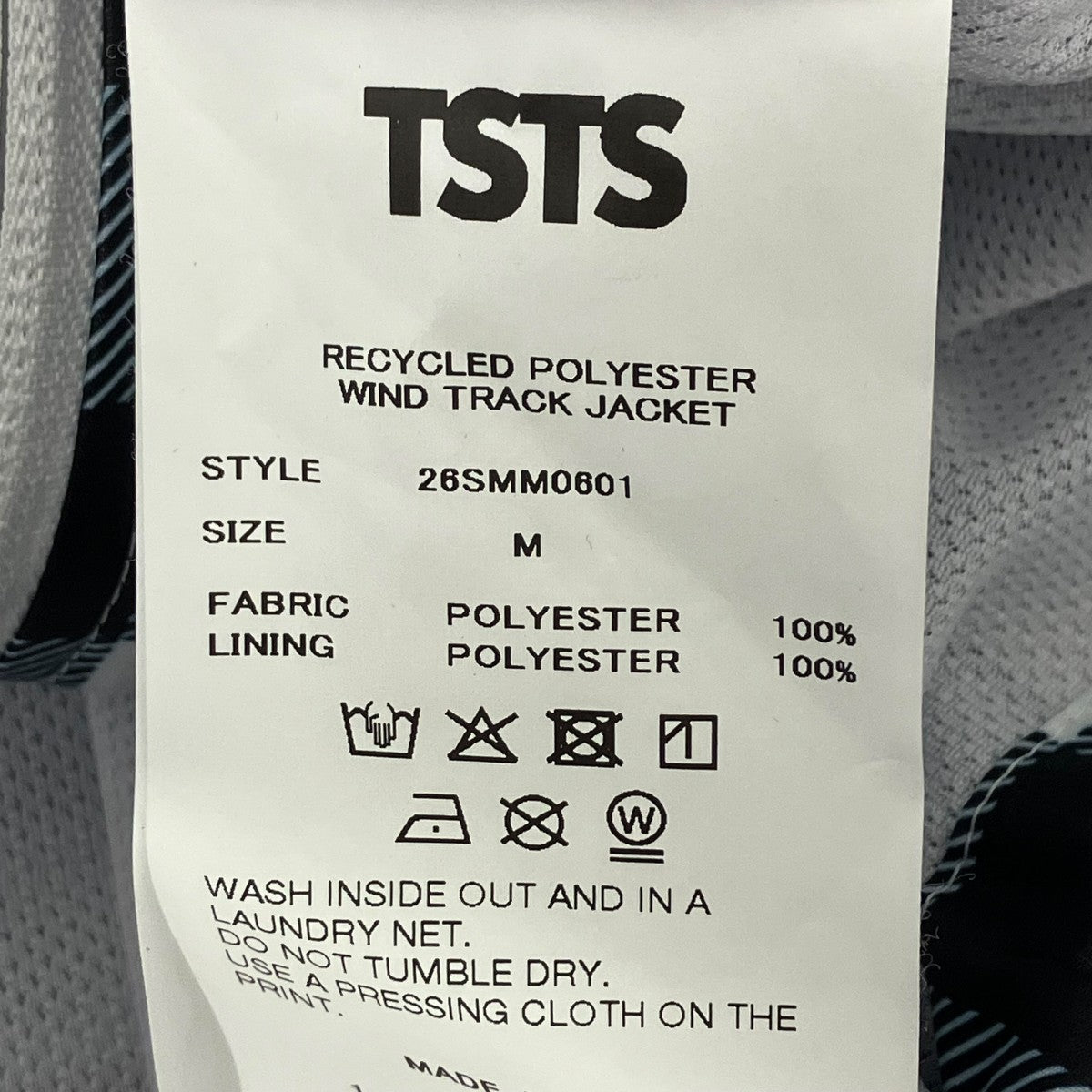POLYESTER WIND TRACK JACKET チェックナイロンジャケット