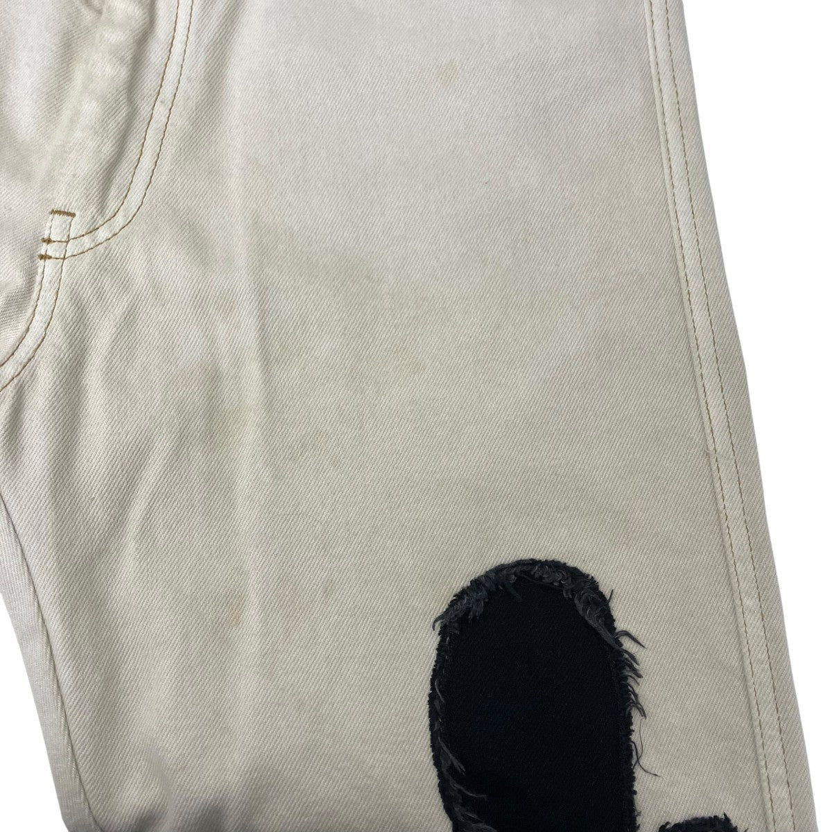 KHOKI Flower pattern denim pants フラワーパターントラウザー 古着・中古-5枚目のアイテム画像