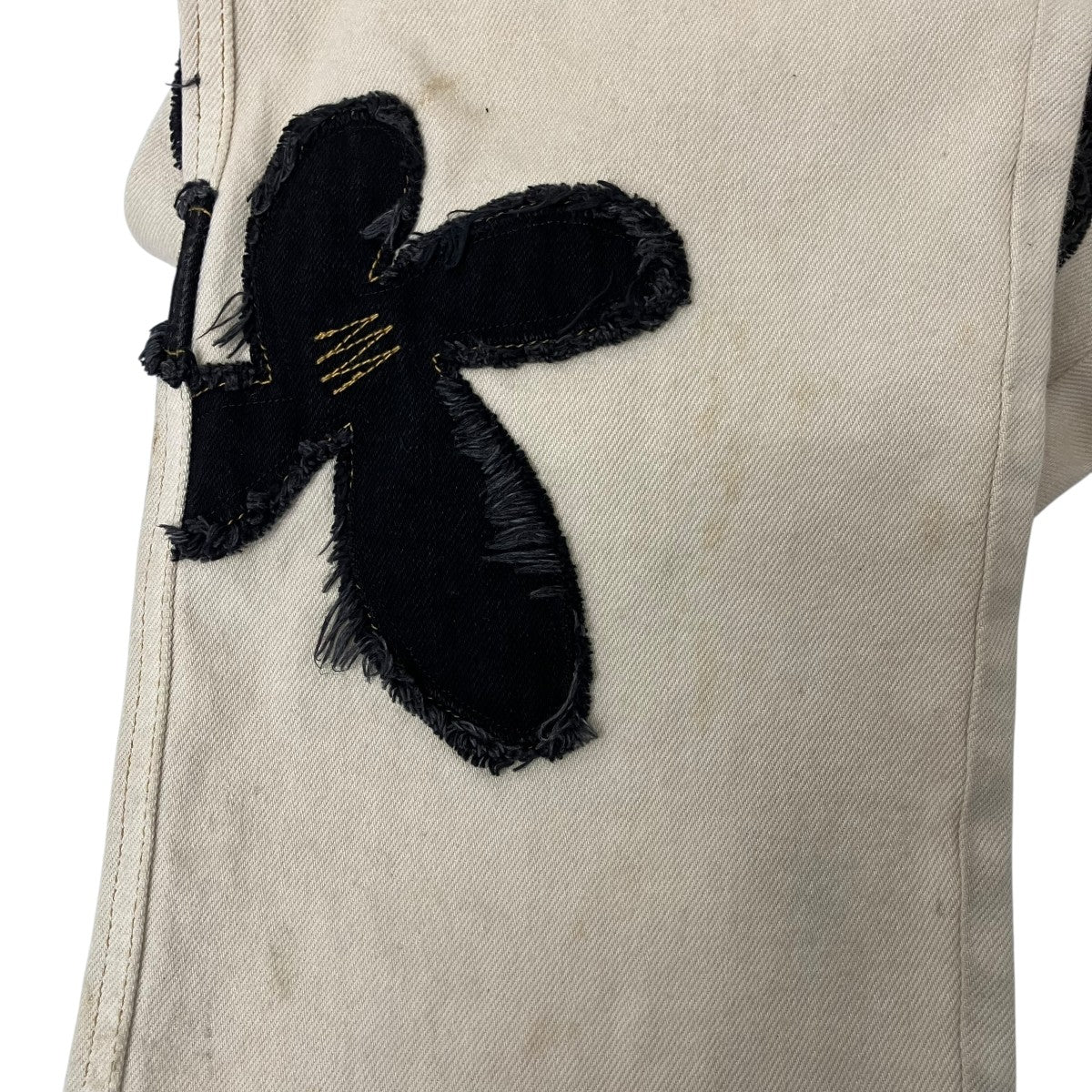 KHOKI Flower pattern denim pants フラワーパターントラウザー 古着・中古-7枚目のアイテム画像