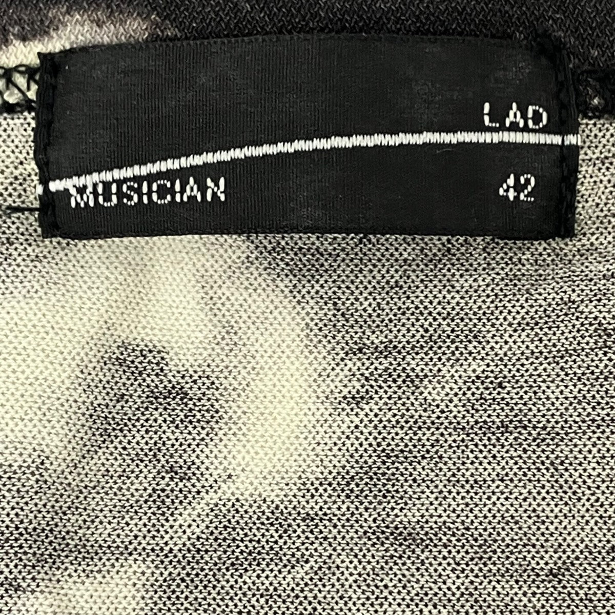 LAD MUSICIAN UネックフェザーTシャツ 古着・中古-5枚目のアイテム画像