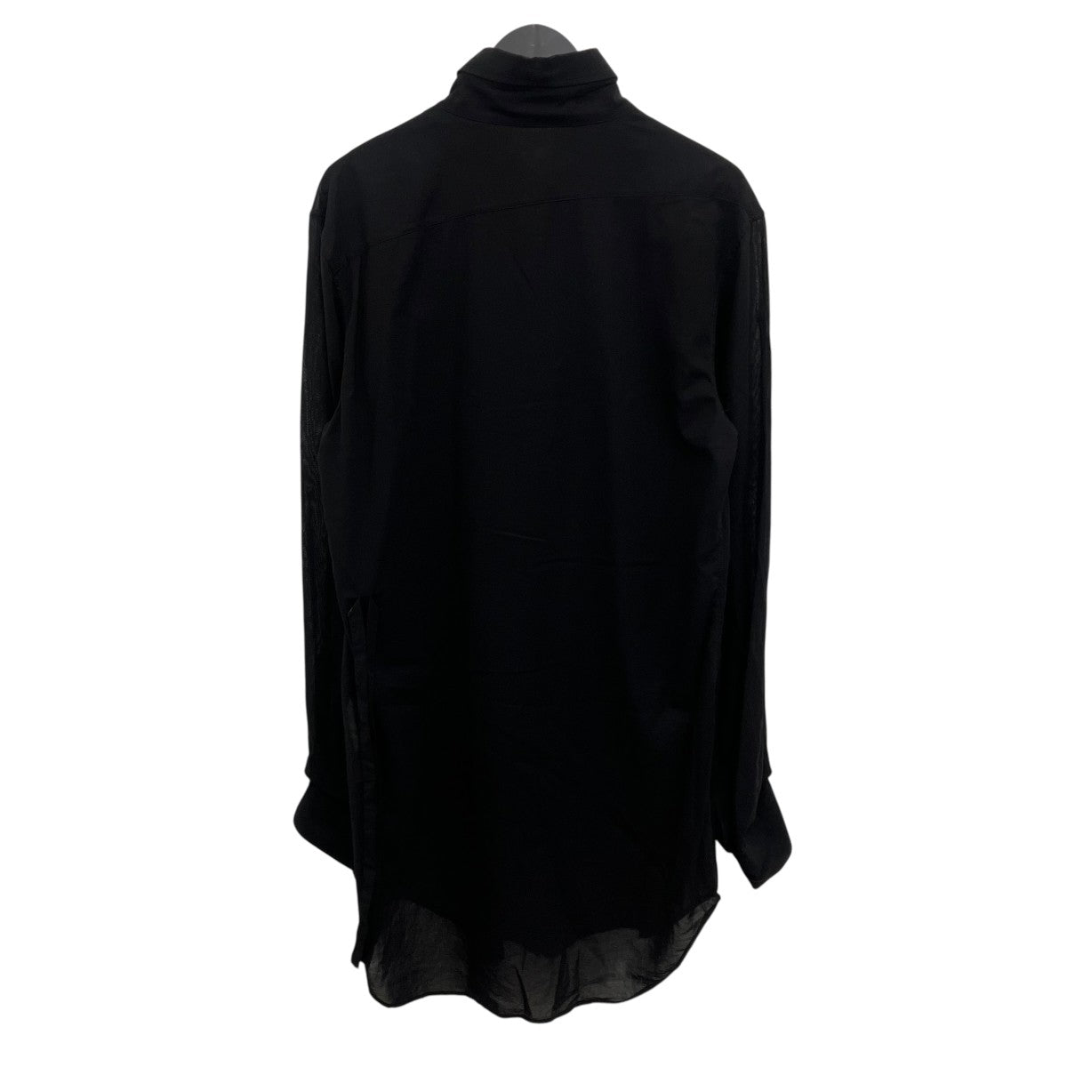 ANN DEMEULEMEESTER ドローコードロングシャツ 古着・中古-2枚目のアイテム画像
