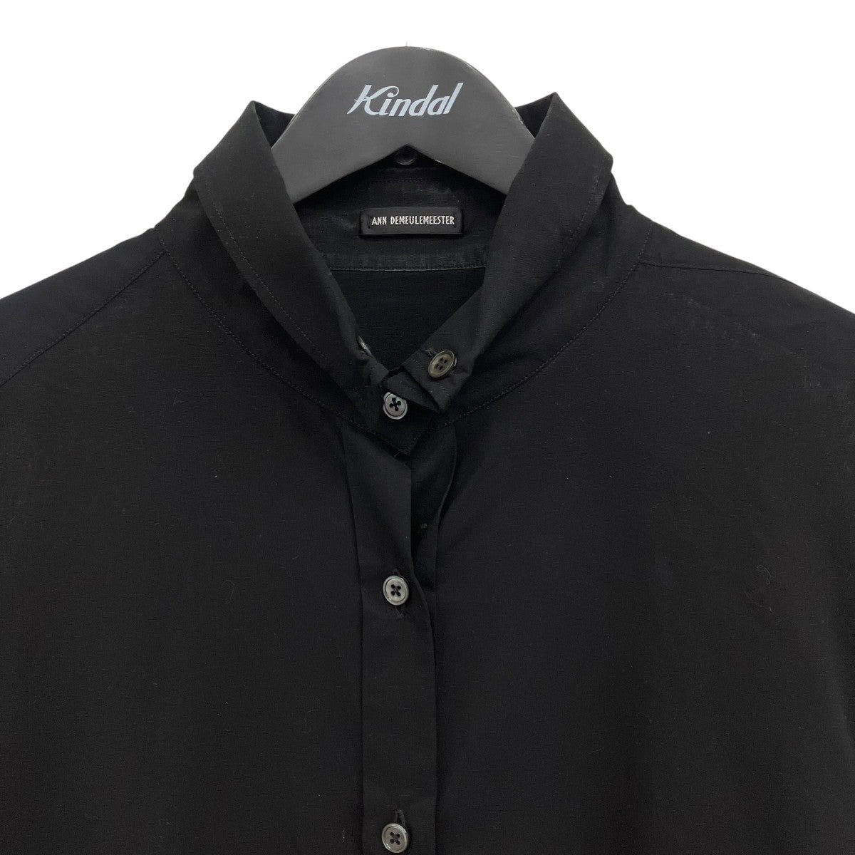 ANN DEMEULEMEESTER ドローコードロングシャツ 古着・中古-3枚目のアイテム画像