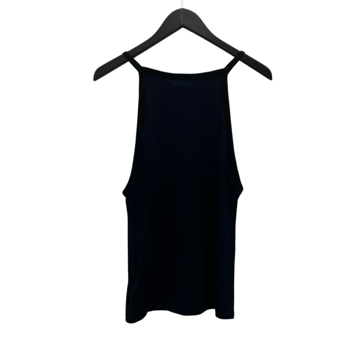 美品　クレージュ ロゴ　黒 タンクトップ courreges(クレージュ) ロゴデザインタンクトップ 123JT0145JS0070