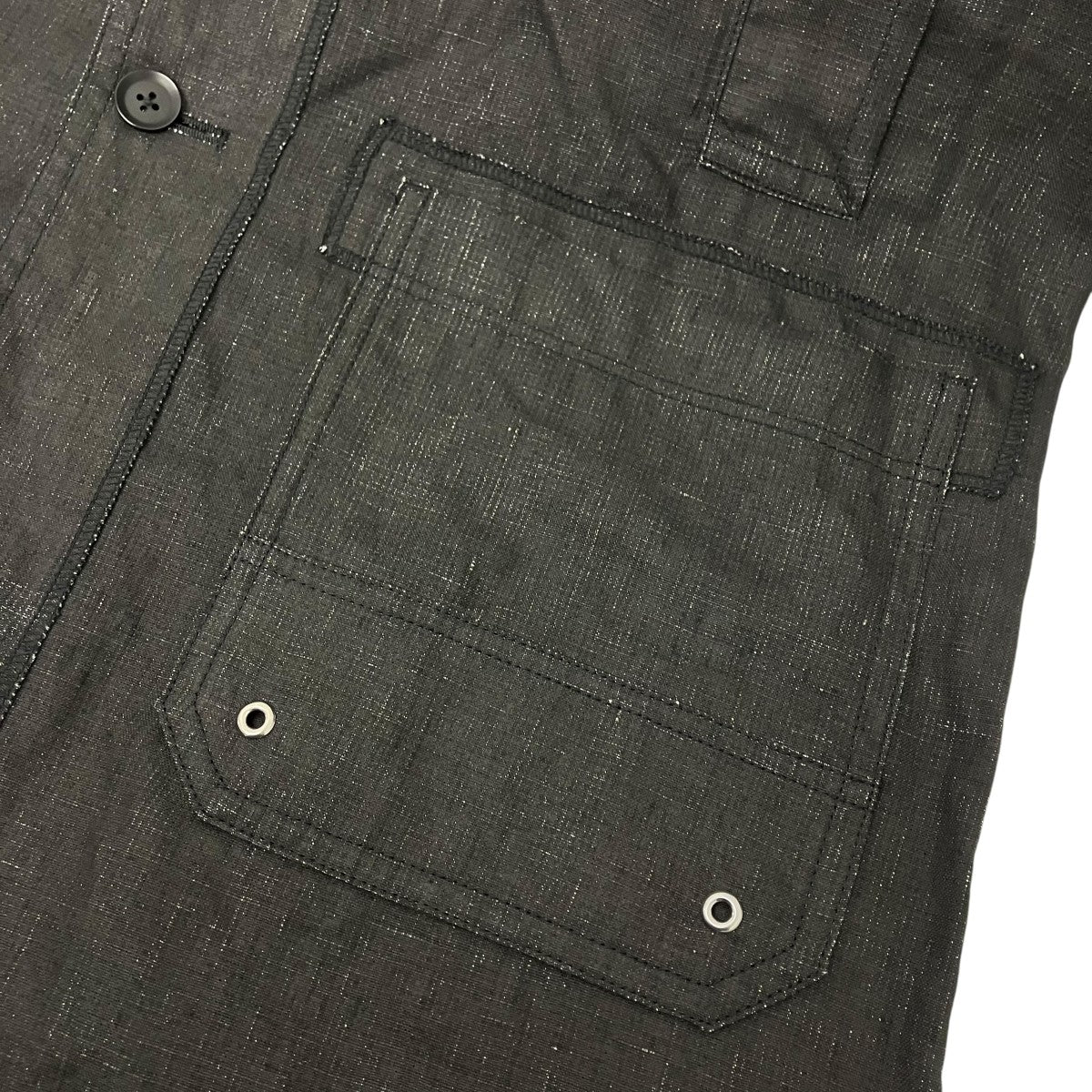 GROUND Y リネンインクダイワークコート 古着・中古-6枚目のアイテム画像