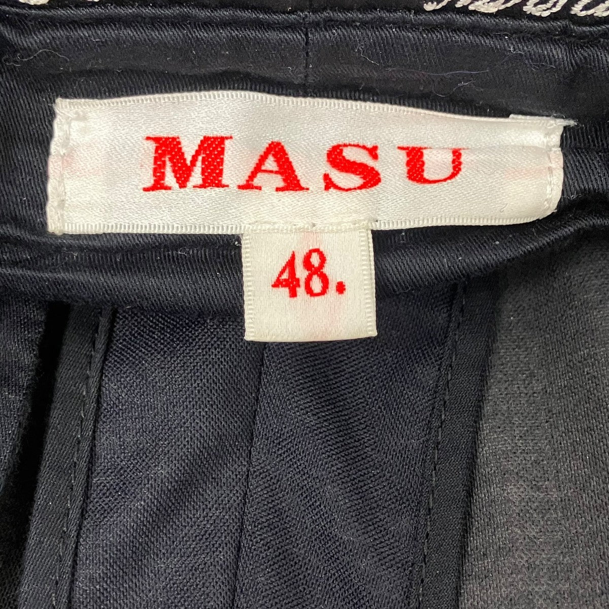 MASU ダブルタックワイドパンツ 古着・中古-6枚目のアイテム画像