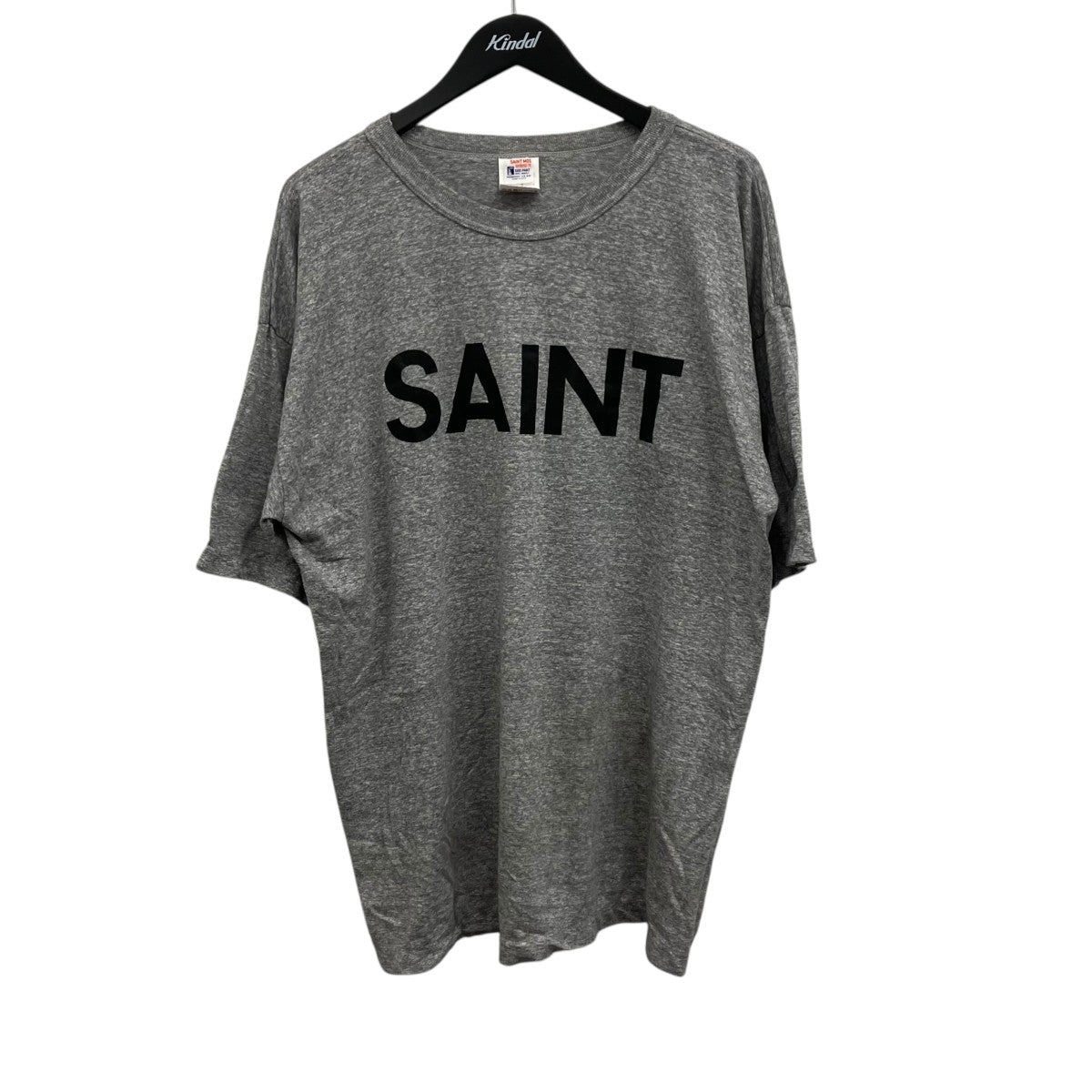 SAINT MICHAEL ロゴプリントヴィンテージ加工Tシャツ 古着・中古-1枚目のアイテム画像