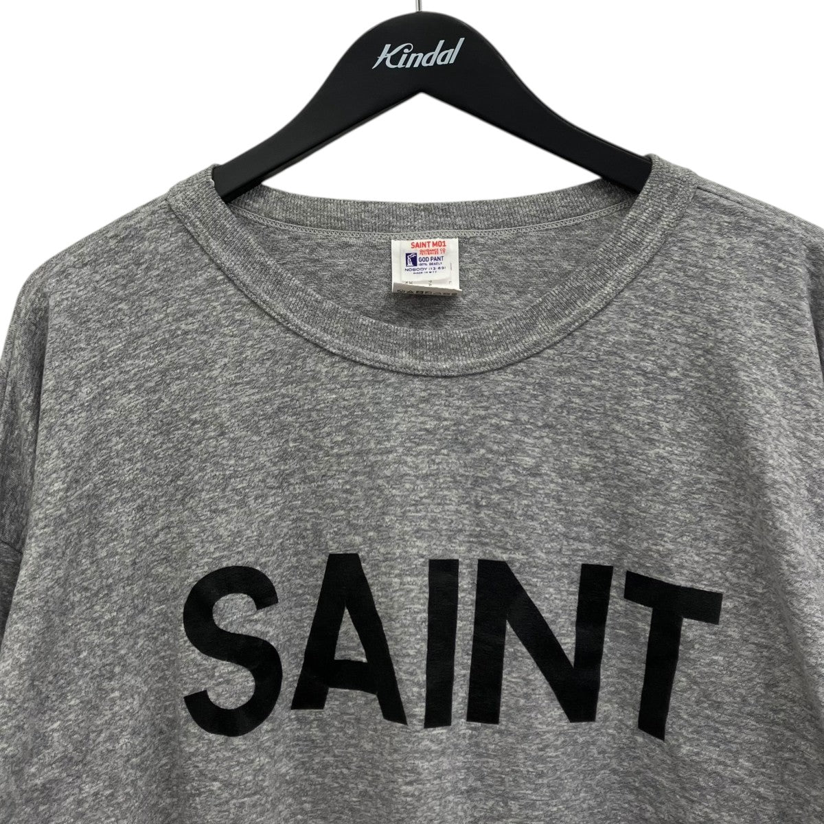 SAINT MICHAEL ロゴプリントヴィンテージ加工Tシャツ 古着・中古-3枚目のアイテム画像