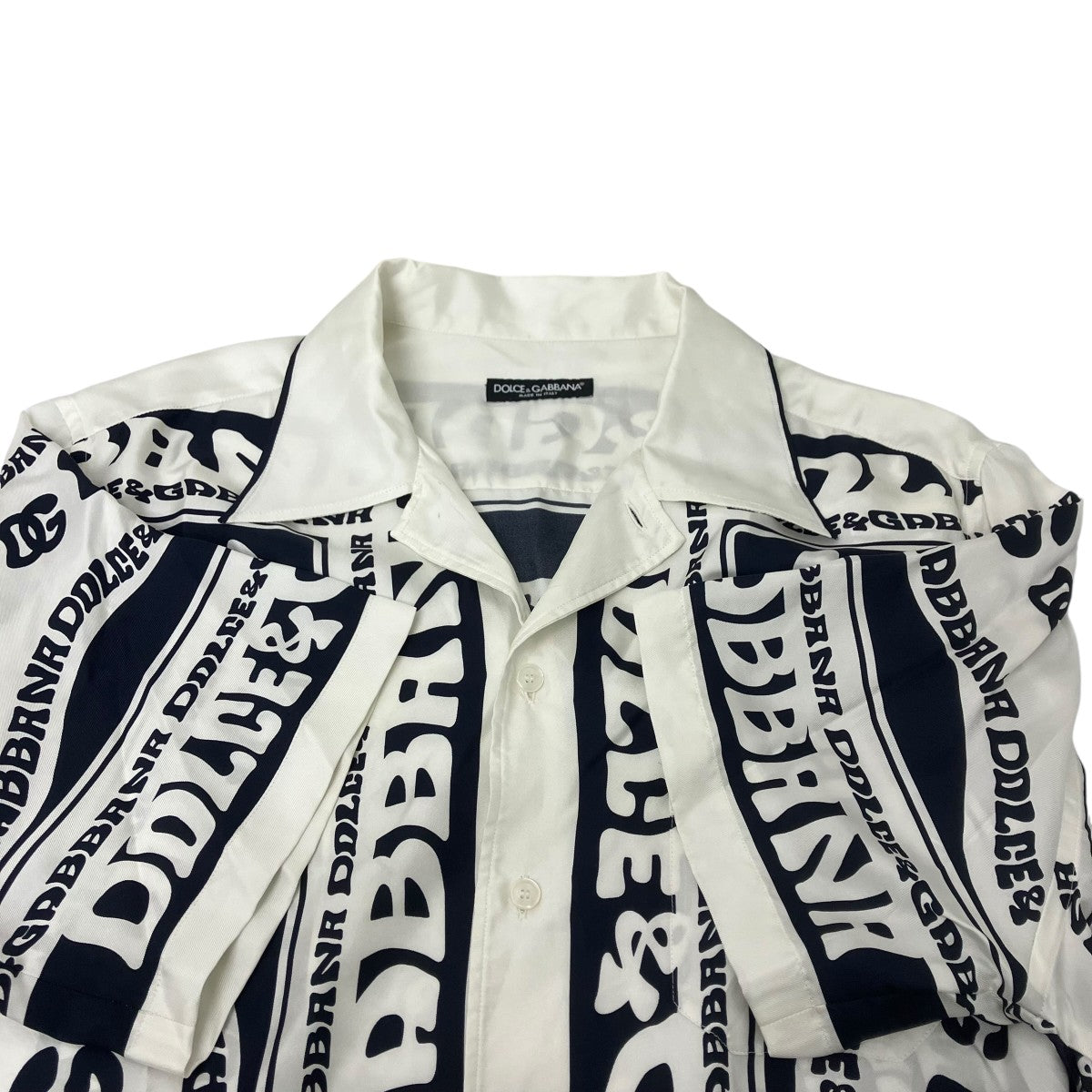 DOLCE ＆ GABBANA シルク総柄シャツ 古着・中古-4枚目のアイテム画像
