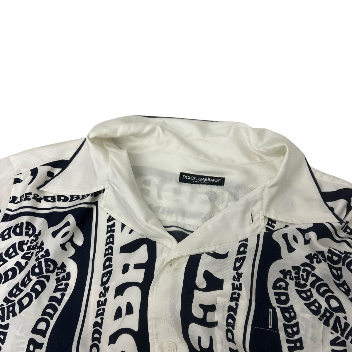 DOLCE ＆ GABBANA シルク総柄シャツ 古着・中古-5枚目のアイテム画像