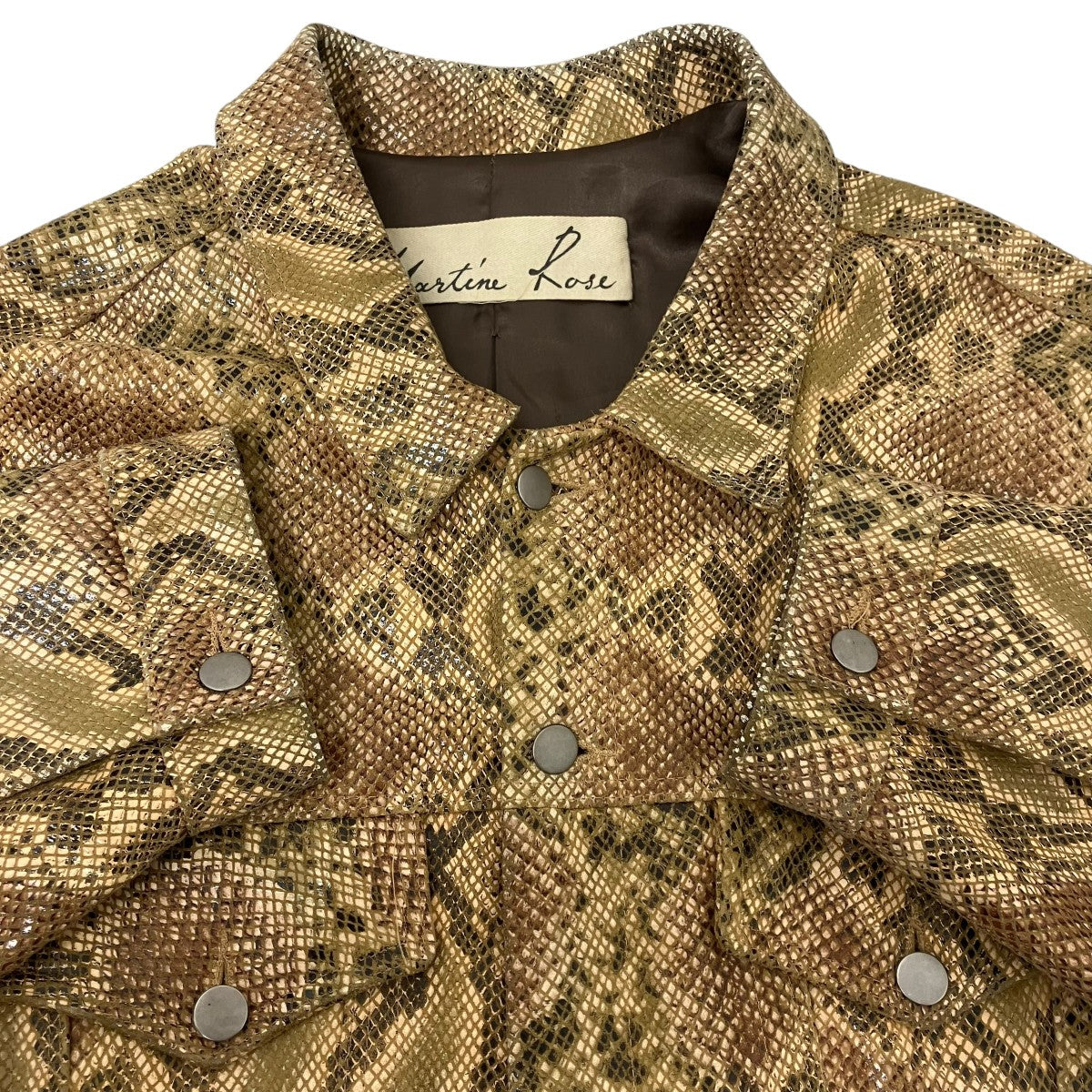 17SSPython Leather Jacketレザージャケット