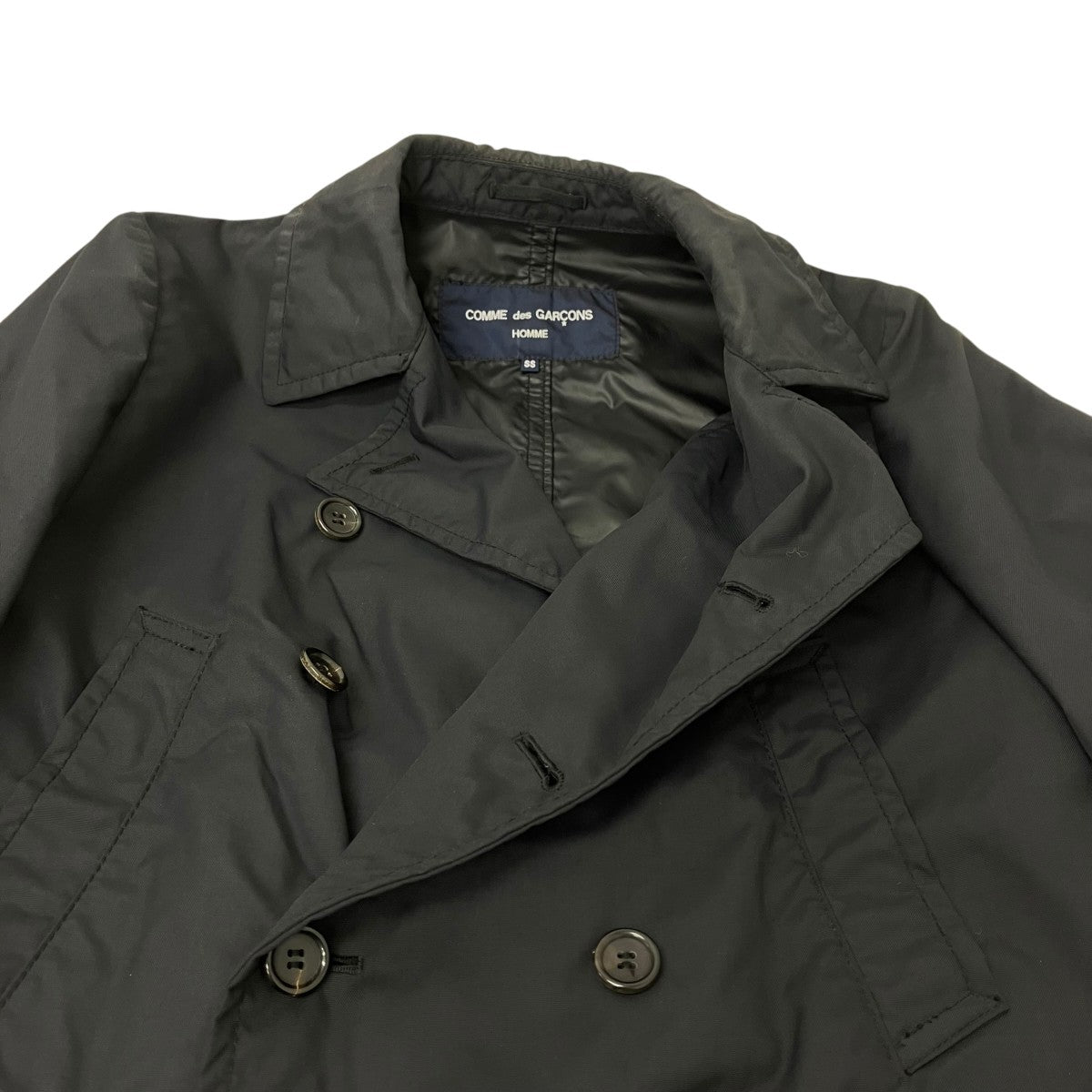 COMME des GARCONS HOMME ナイロンPコート 古着・中古-4枚目のアイテム画像