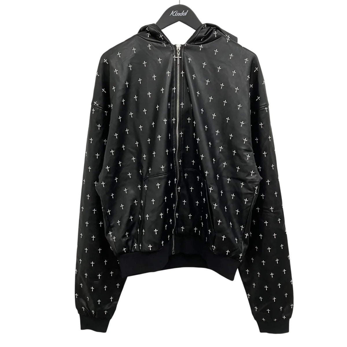 「ALLOVER CROSS ZIP-UP HPPDIE」クロスジップフーディー